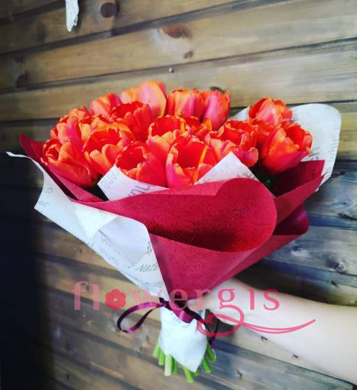 из тюльпанов